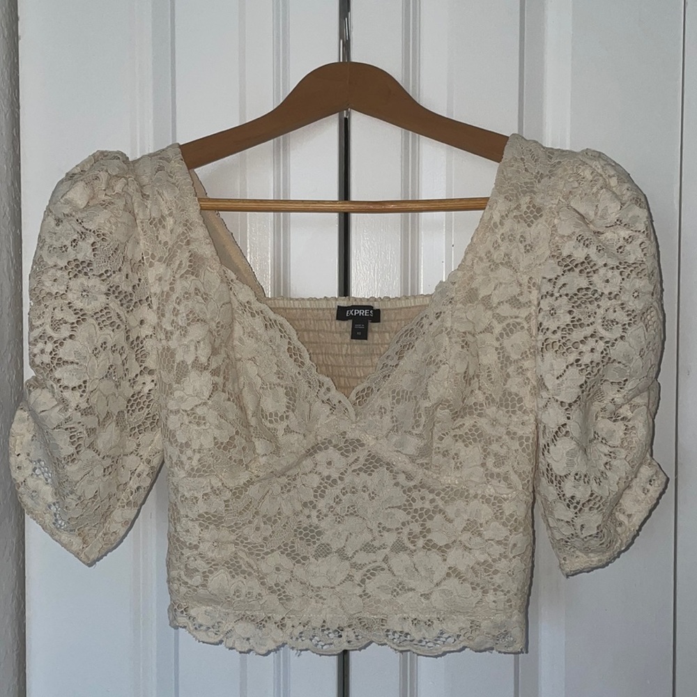 Puff Sleeve Crop Top